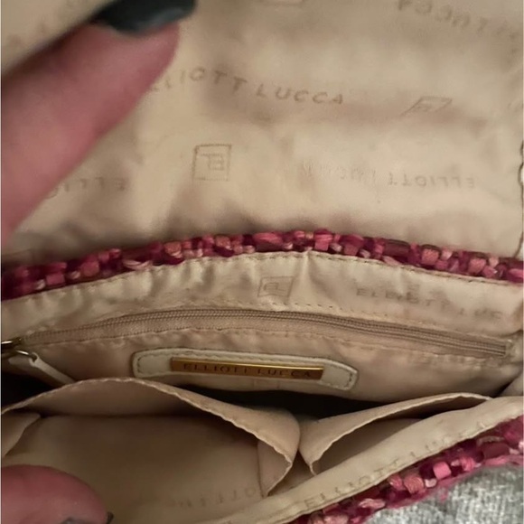 Elliott Lucca Pink and Cream Shoulder Bag - Picture 6 of 7